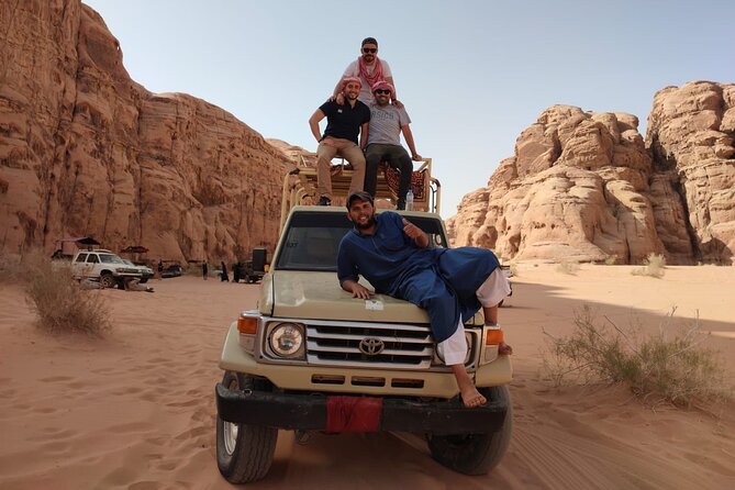 4x4 Full-Day Desert Tour - Lawrence Spring, Red Sand Dune, and the classic Wadi Rum highlights