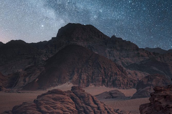 6 Day Tour: Amman Petra Jerash Baptism Site Karak Castle Wadi Rum Red & Dead Sea - Wadi Rum: when the desert night becomes the highlight