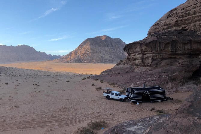 Best of Wadi Rum | Full day Jeep tour + Sleep under the stars | Pack all-in - Nabatean Temple and the First Big Stops Inside the Protected Area