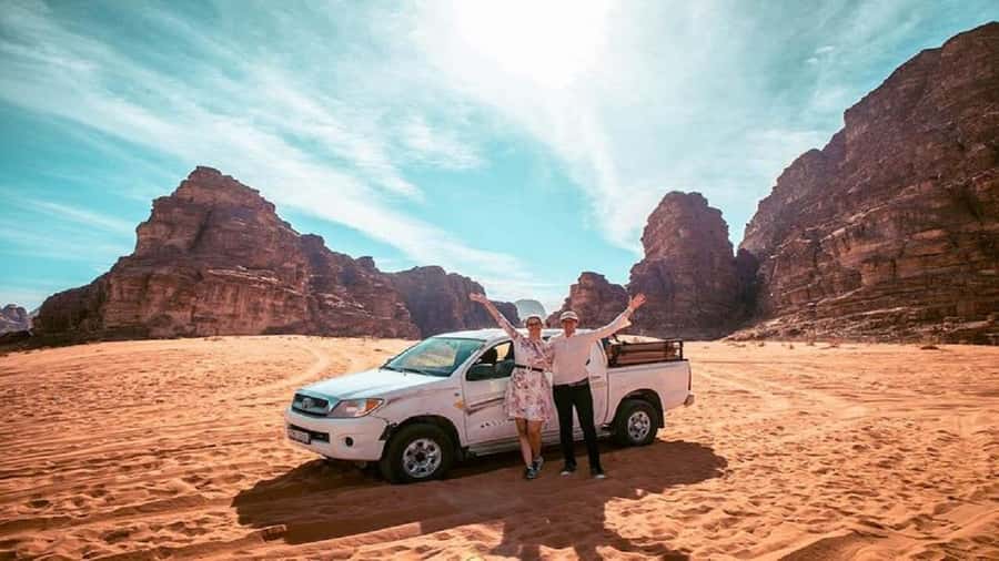 From Amman: Petra, Wadi Rum and Dead Sea Private 3-Days Tour - Day 3: Jeep safari through Wadi Rum Valley and the Dead Sea floating break