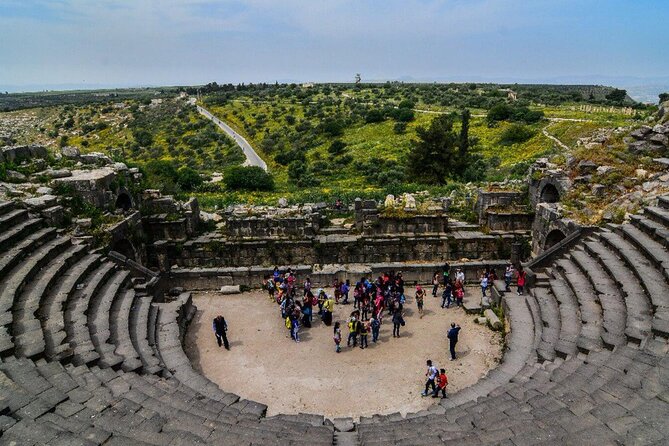 From Amman :Private full day tour to Jerash ,Ajoune and Um Qais - Umm Qais: West Theatre Acoustics and Sea of Galilee Panoramas