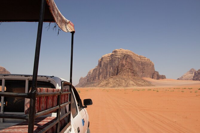 From Aqaba: Wadi Rum Desert Tour with taxi transfers from Aqaba - Inside Wadi Rum Protected Area: dunes, Mushroom Rock, and Aby Khashaba Canyon