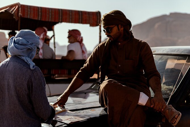 Full-Day 4x4 Wild Desert Expedition with night in private tent - A full-day plan that starts early and ends back at Wadi Rum Village