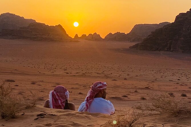 Full day Jeep Tour in Wadi Rum desert - Lawrence Spring and Red Dune Time: The View Climb Factor