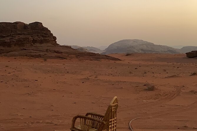 Full day Jeep Tour in Wadi Rum desert - Mushroom Rock, Burdah Mountain, and the Giant-Arch Sunset Setup