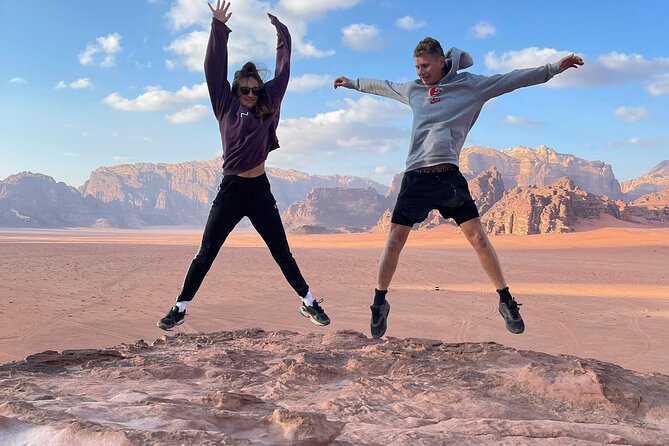 Full Day Jeep Tour in Wadi Rum Desert | Magic Bedouin Star - The Sand Dune viewpoint: 360 degrees and a slide option