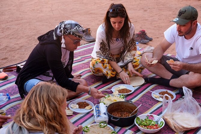 Full Day Jeep Tour in Wadi Rum (incl. Bedouin picnic lunch) - Sunset at Um Sabatah, plus a classic tea finish
