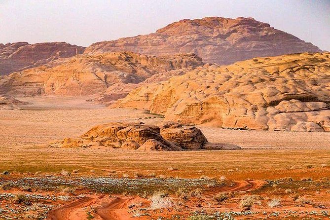 Full Day Jeep Tour with Overnight in beduin Camp Stay! (All Meals Included) - Khazali Canyon and the Red Sand Dune: history meets the soft-sand workout