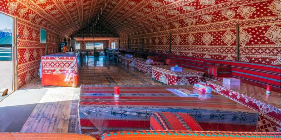 half day jeep tour &one night stay & all meals - Nabatean temple, Lawrence’s Spring, and the desert version of a guided story