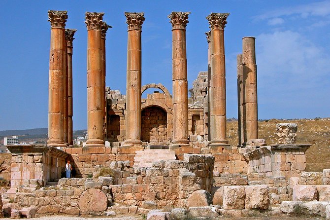 One Day Trip to Jerash & Ajloun Castle - Temple of Artemis viewpoint and the Nymphaeum fountain