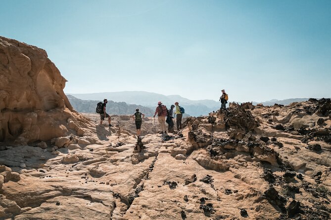 Petra to Wadi Rum Trek - 6 Days - Day 2: desert mountains, rocky valleys, and a no-waymarking reality check