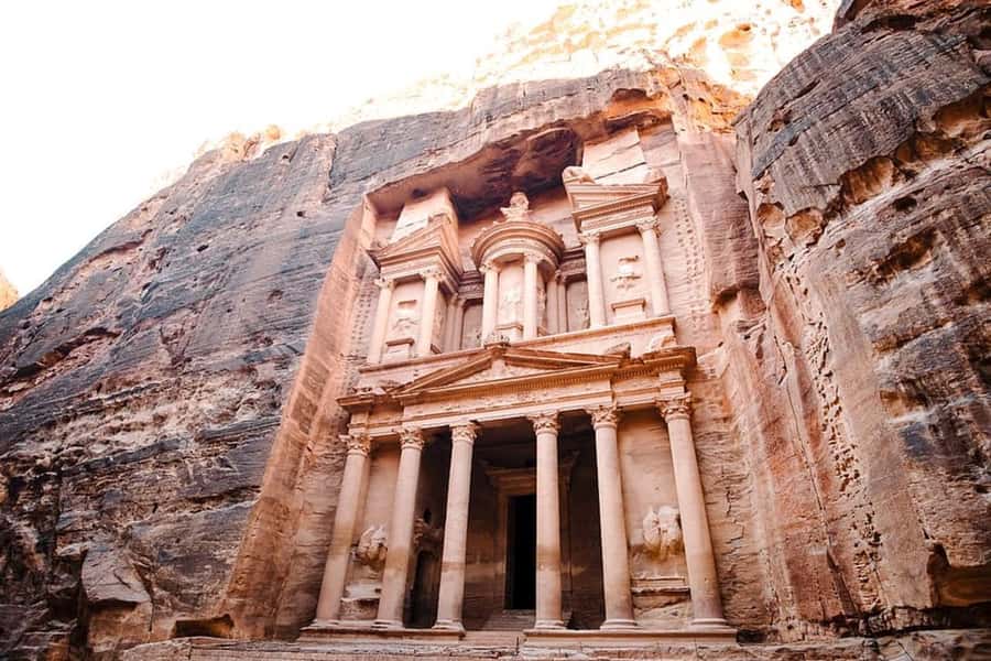 Petra & Wadi Rum: Full Day Private Tour with Hotel Pickup - Entering Petra through Al-Siq, the walk that builds anticipation