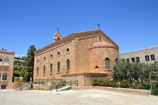 Private Tour Madaba, Mount Nebo, Bethany Baptism Site & Dead Sea from Amman - Entering St. George’s Church for the Madaba Mosaic Map