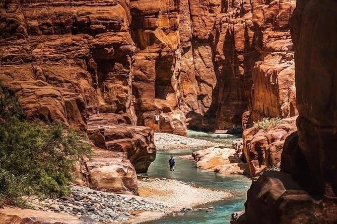 Wadi Al Mujib Adventures From Amman, QAI Airport, Deadsea or Madaba - Mujib Bridge and the dam walkway, the start that sets the tone