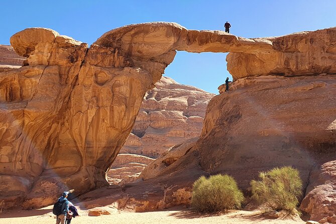 Wadi Rum 2-Day Jeep Tour with Meals and Overnight in Bedouin Camp - Lawrence’s House and Mushroom Rock: caravan water and shade