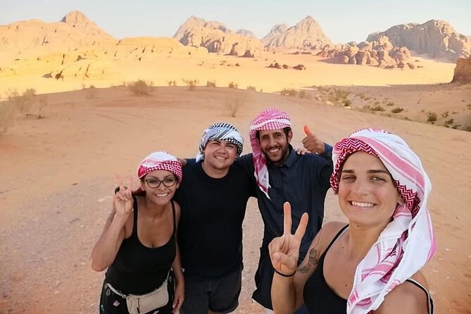 Wadi Rum 2-Day Jeep Tour with Meals and Overnight in Bedouin Camp - White Desert color shift: when the ground changes color