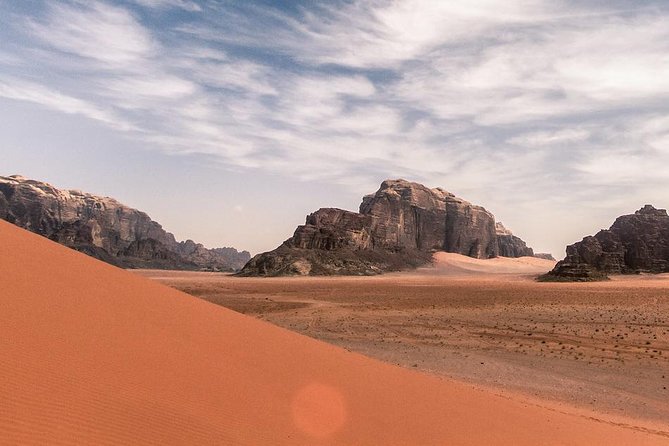 Wadi Rum: Full Day Valley Tour with Lunch - Stop-by-stop: Lawrence Spring, dunes, Lawrence House, and Um Frouth
