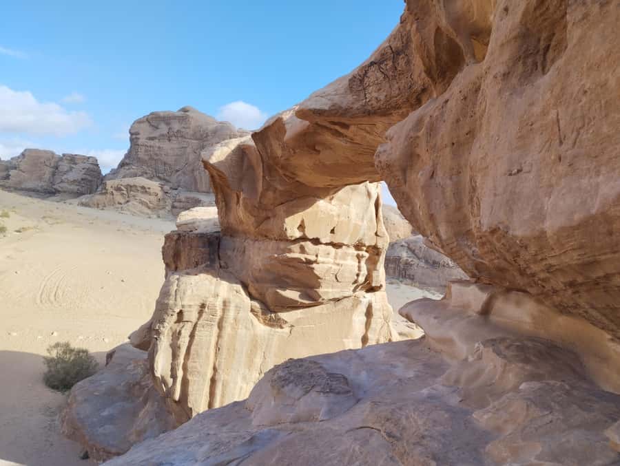 Wadi Rum: Morning or Sunset Jeep Tour - Little Bridge: tea, shopping, and a quick taste of Bedouin life