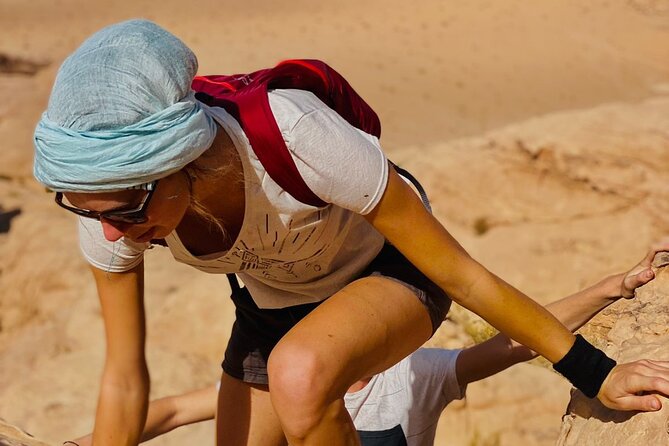 Wadi Rum Mountain Hike & Climb: Burdah, with a bridge at the top! + tour & Lunch - Umm Fruth Bridge and the little bridges people actually climb